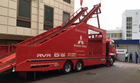 三菱自動車様の傾斜45度体験イベント