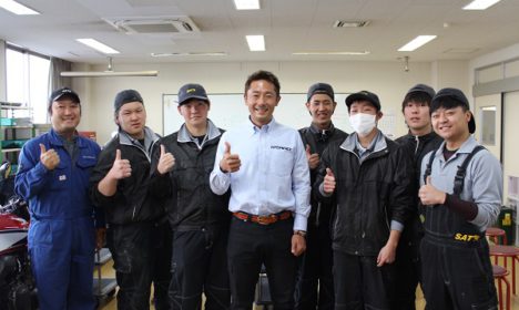ロードレーサー関口太郎氏が静岡工科に来校!!