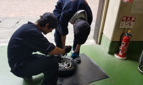 原付タイヤ交換