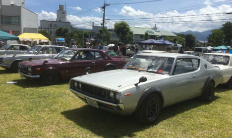 石和温泉郷旧車イベント視察