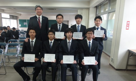 工科検定準１級&３級表彰