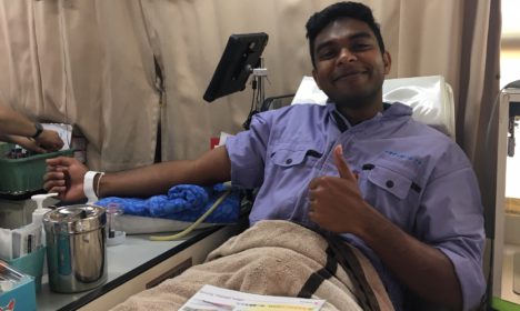 献血に協力２日目