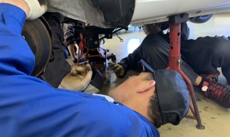 1年生クラッチ交換実習