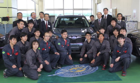 フォレスター５台の贈呈式