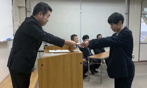 高・専一貫コース修了式