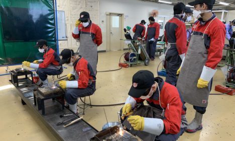 留学生溶接実習